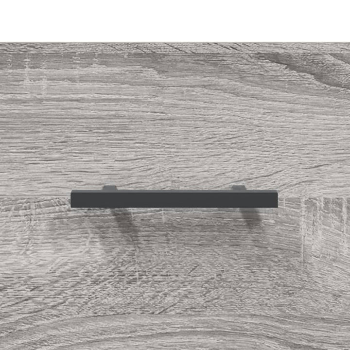højskab 69,5x34x180 cm konstrueret træ grå sonoma-eg