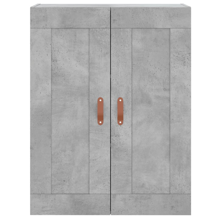 højskab 69,5x34x180 cm konstrueret træ betongrå