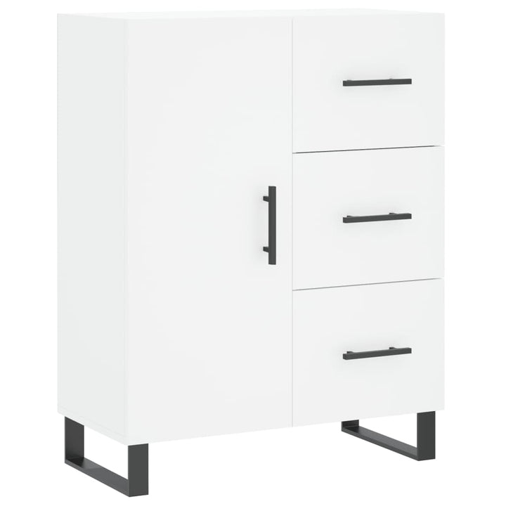 højskab 69,5x34x180 cm konstrueret træ hvid