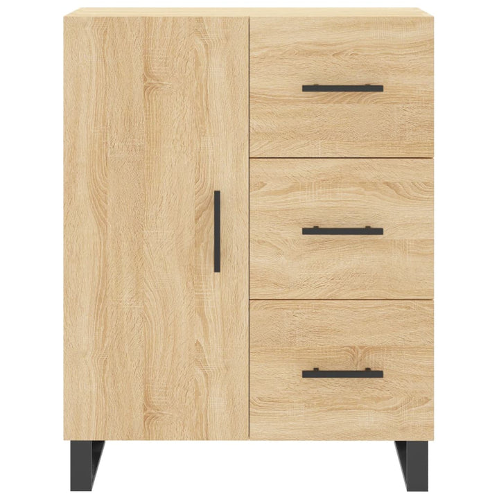højskab 69,5x34x180 cm konstrueret træ sonoma-eg