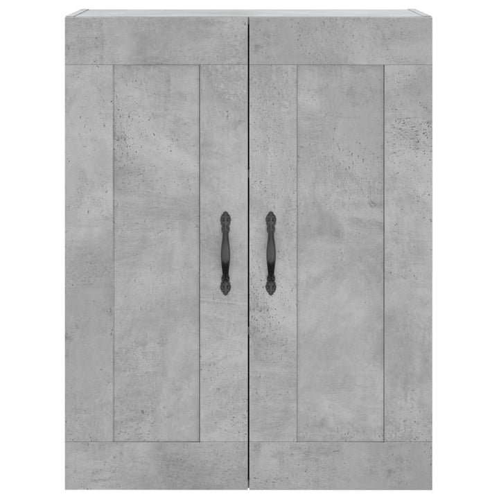 højskab 69,5x34x180 cm konstrueret træ betongrå