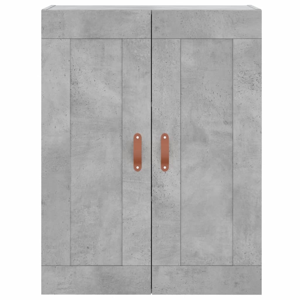 højskab 69,5x34x180 cm konstrueret træ betongrå