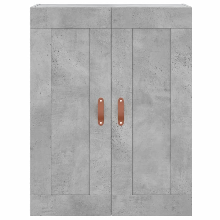 højskab 69,5x34x180 cm konstrueret træ betongrå