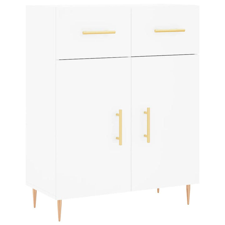 højskab 69,5x34x180 cm konstrueret træ hvid