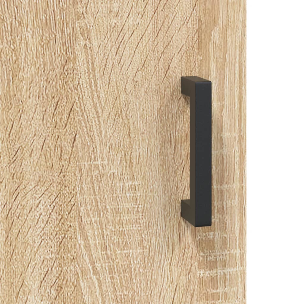 højskab 69,5x34x180 cm konstrueret træ sonoma-eg