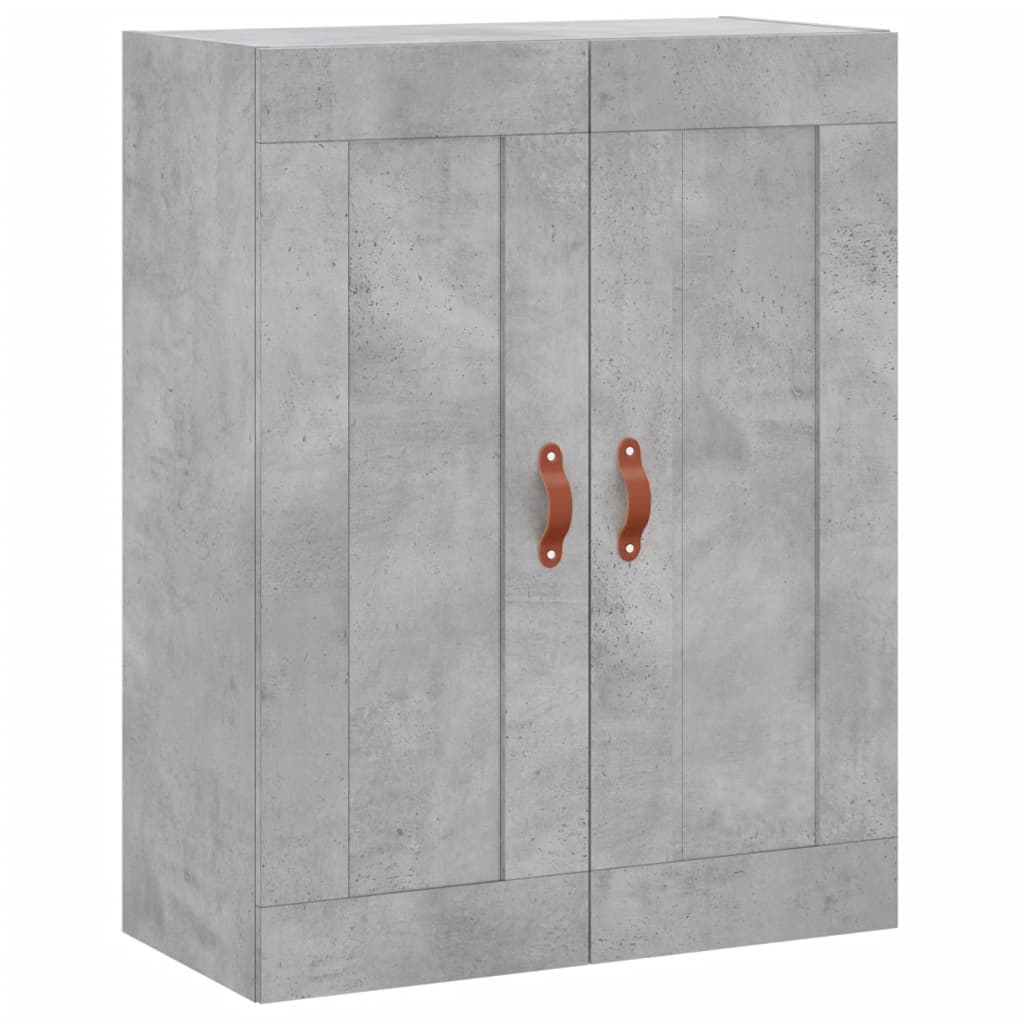 højskab 69,5x34x180 cm konstrueret træ betongrå