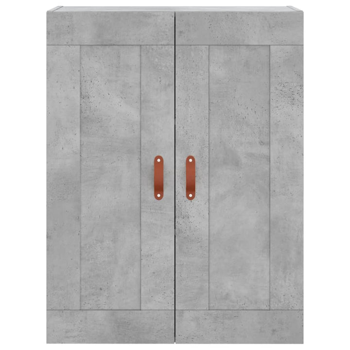 højskab 69,5x34x180 cm konstrueret træ betongrå