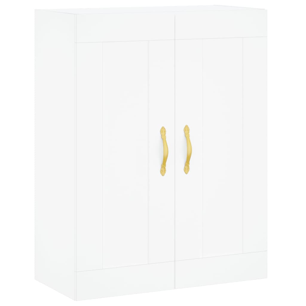 højskab 69,5x34x180 cm konstrueret træ hvid