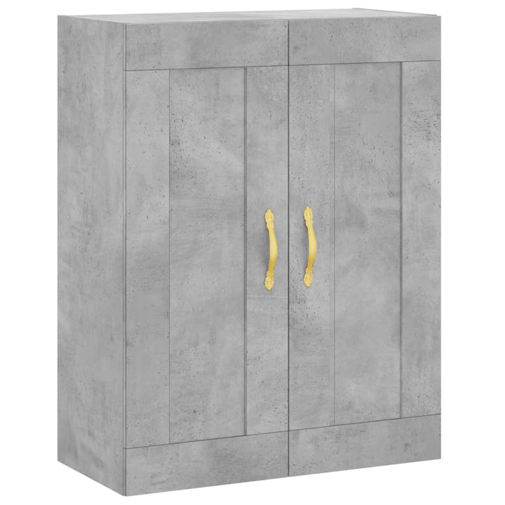 højskab 69,5x34x180 cm konstrueret træ betongrå