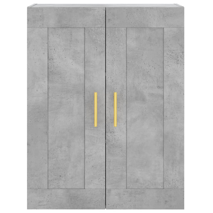 højskab 69,5x34x180 cm konstrueret træ betongrå