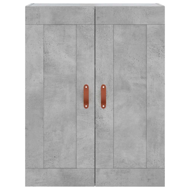 højskab 69,5x34x180 cm konstrueret træ betongrå