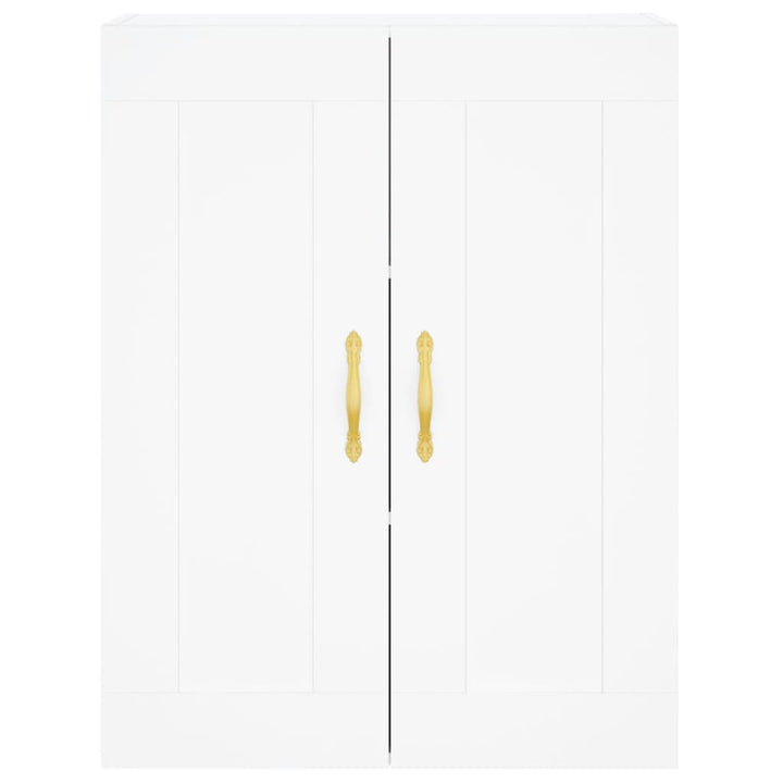 højskab 69,5x34x180 cm konstrueret træ hvid
