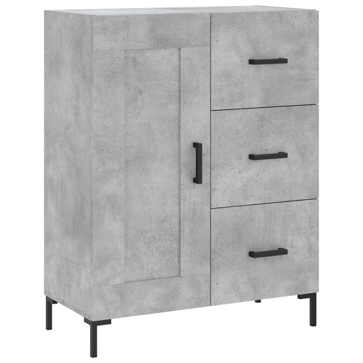 højskab 69,5x34x180 cm konstrueret træ betongrå