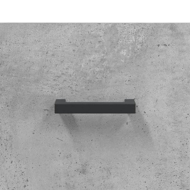 højskab 69,5x34x180 cm konstrueret træ betongrå