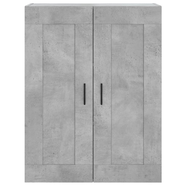 højskab 69,5x34x180 cm konstrueret træ betongrå