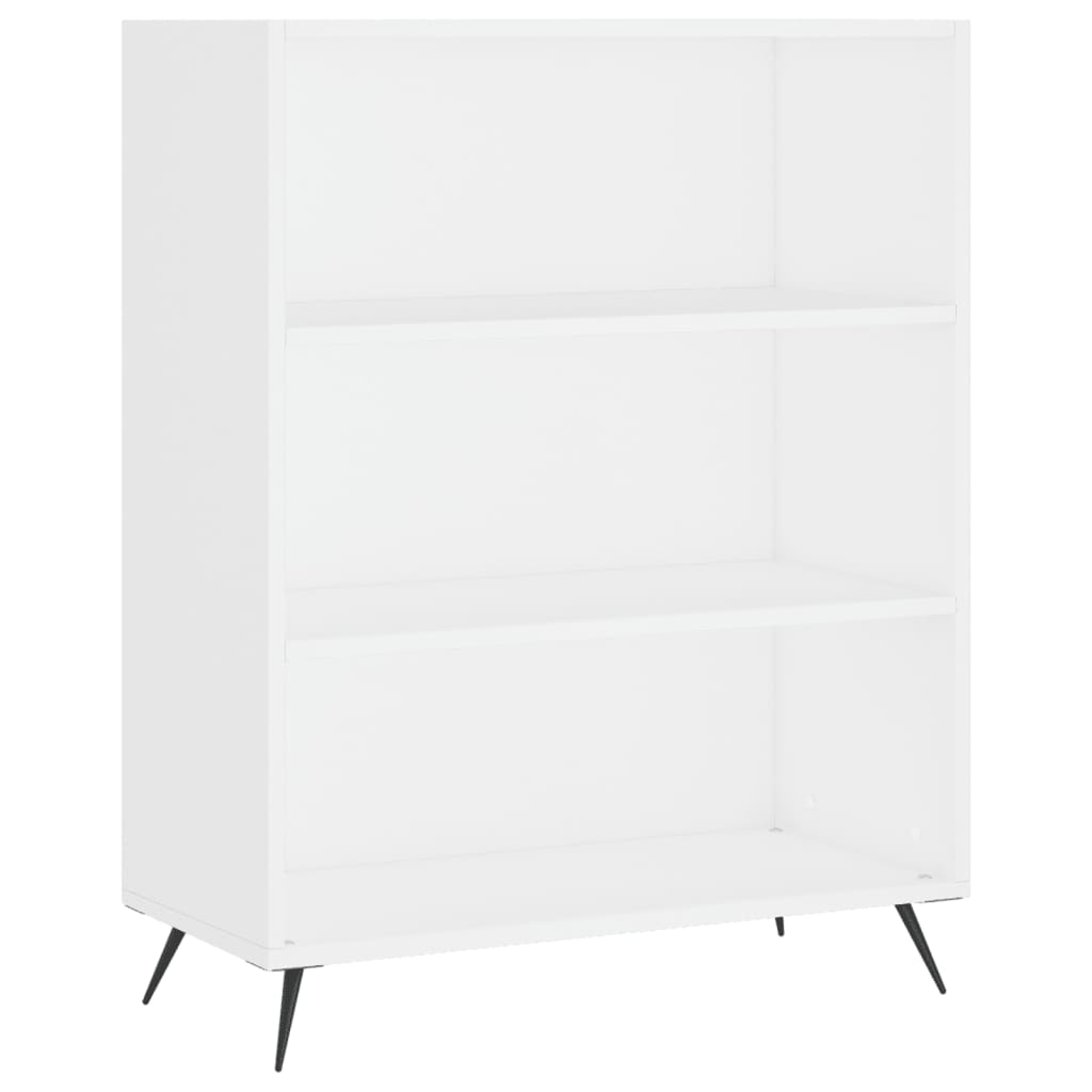 højskab 69,5x34x180 cm konstrueret træ hvid