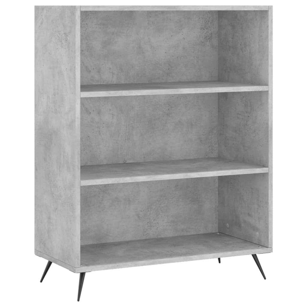 højskab 69,5x34x180 cm konstrueret træ betongrå