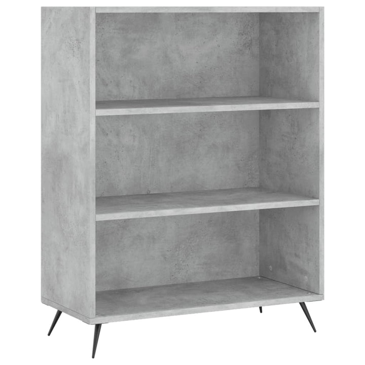 højskab 69,5x34x180 cm konstrueret træ betongrå
