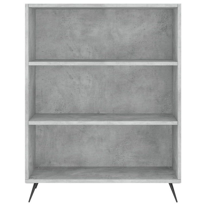 højskab 69,5x34x180 cm konstrueret træ betongrå