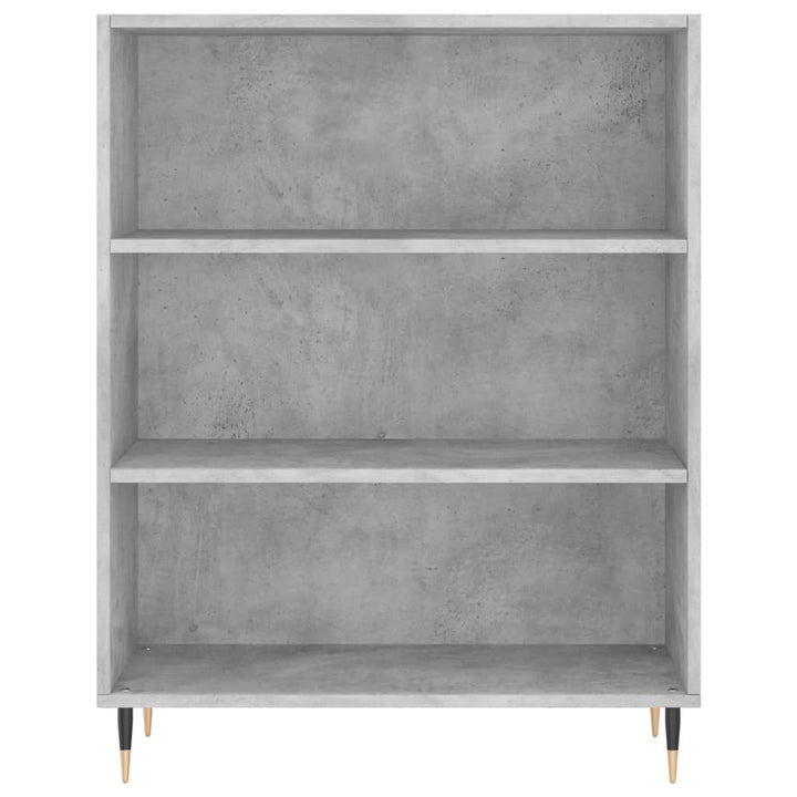 højskab 69,5x34x180 cm konstrueret træ betongrå