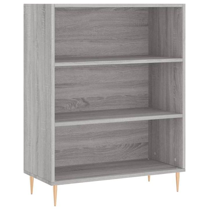 højskab 69,5x34x180 cm konstrueret træ grå sonoma-eg