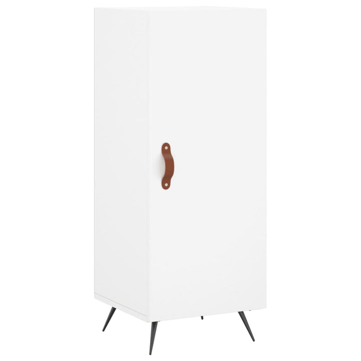 skab 34,5x34x180 cm konstrueret træ hvid