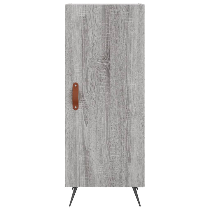 højskab 34,5x34x180 cm konstrueret træ grå sonoma-eg
