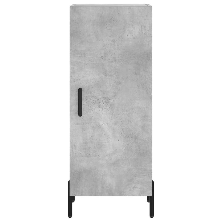 skab 34,5x34x180 cm konstrueret træ betongrå
