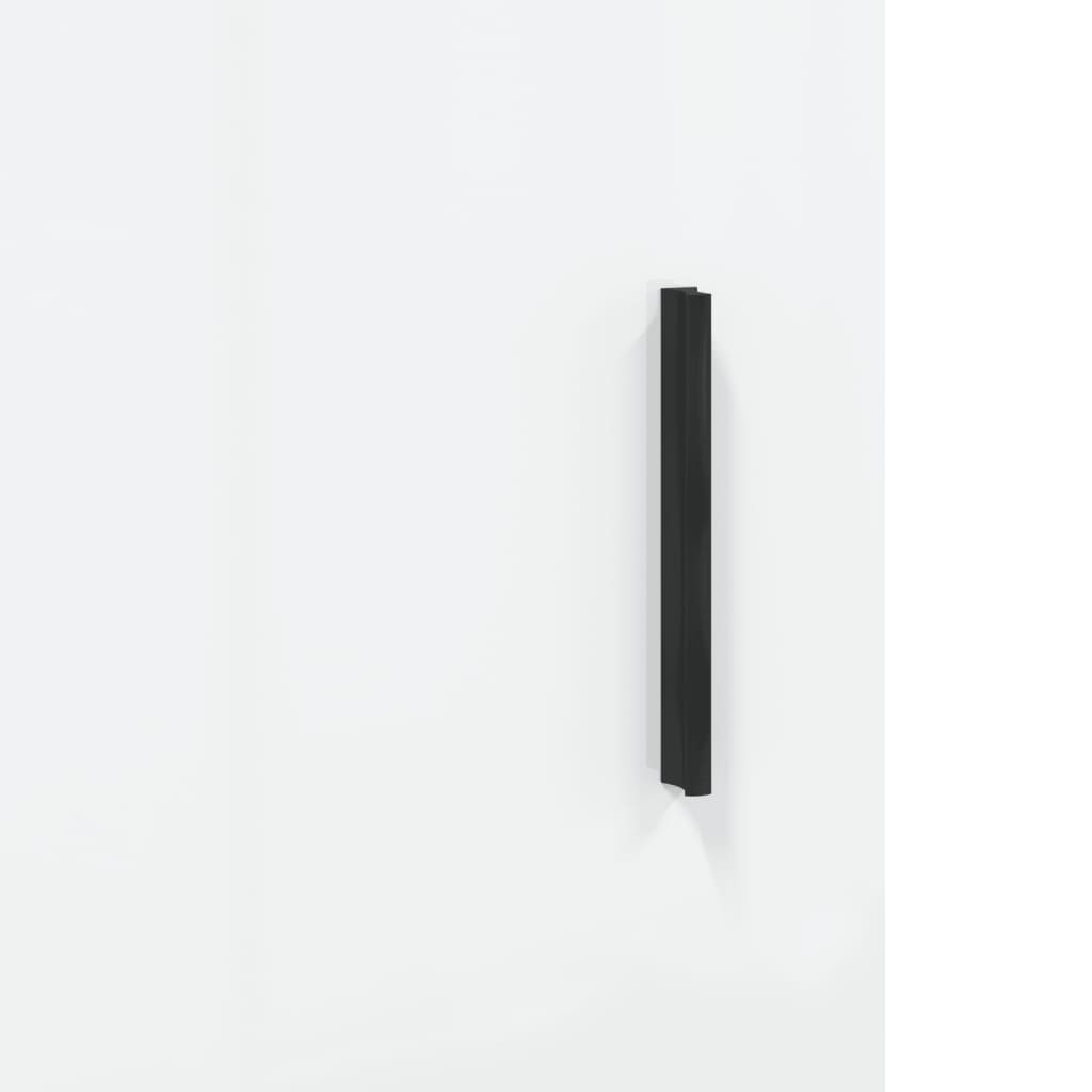 skab 34,5x34x180 cm konstrueret træ hvid
