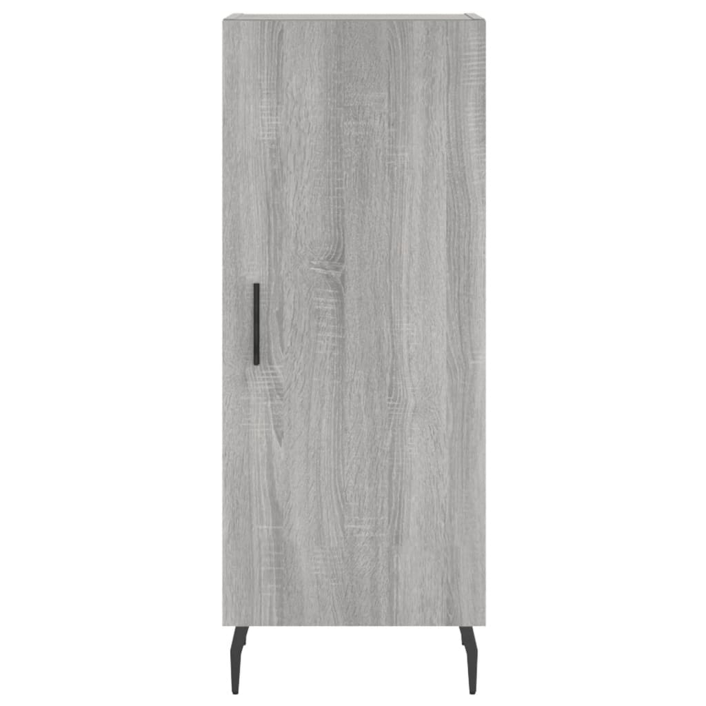 højskab 34,5x34x180 cm konstrueret træ grå sonoma-eg