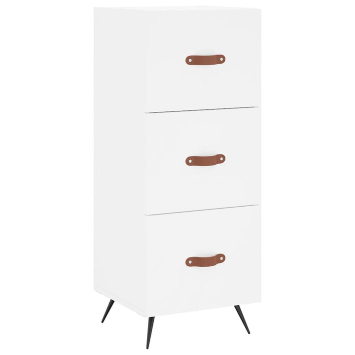skab 34,5x34x180 cm konstrueret træ hvid