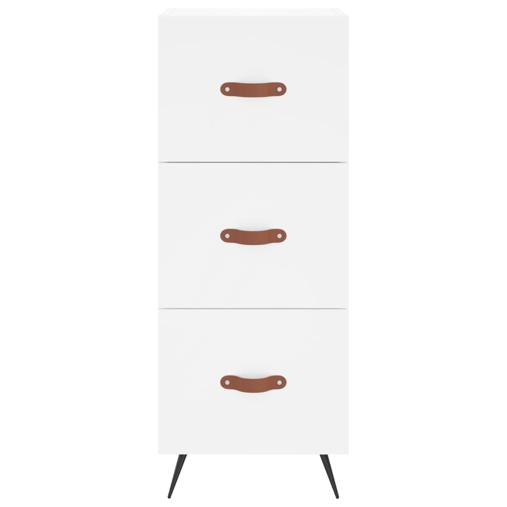 skab 34,5x34x180 cm konstrueret træ hvid