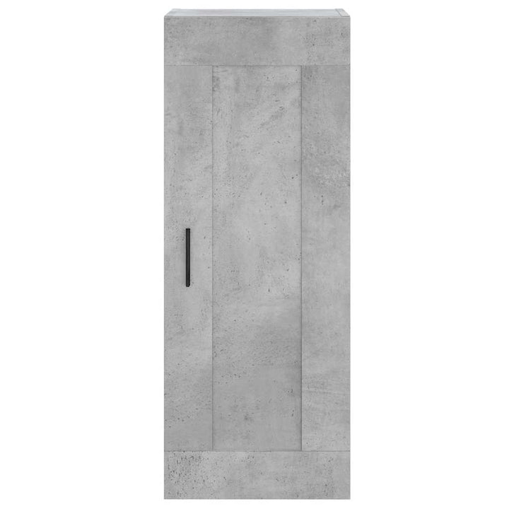 skab 34,5x34x180 cm konstrueret træ betongrå
