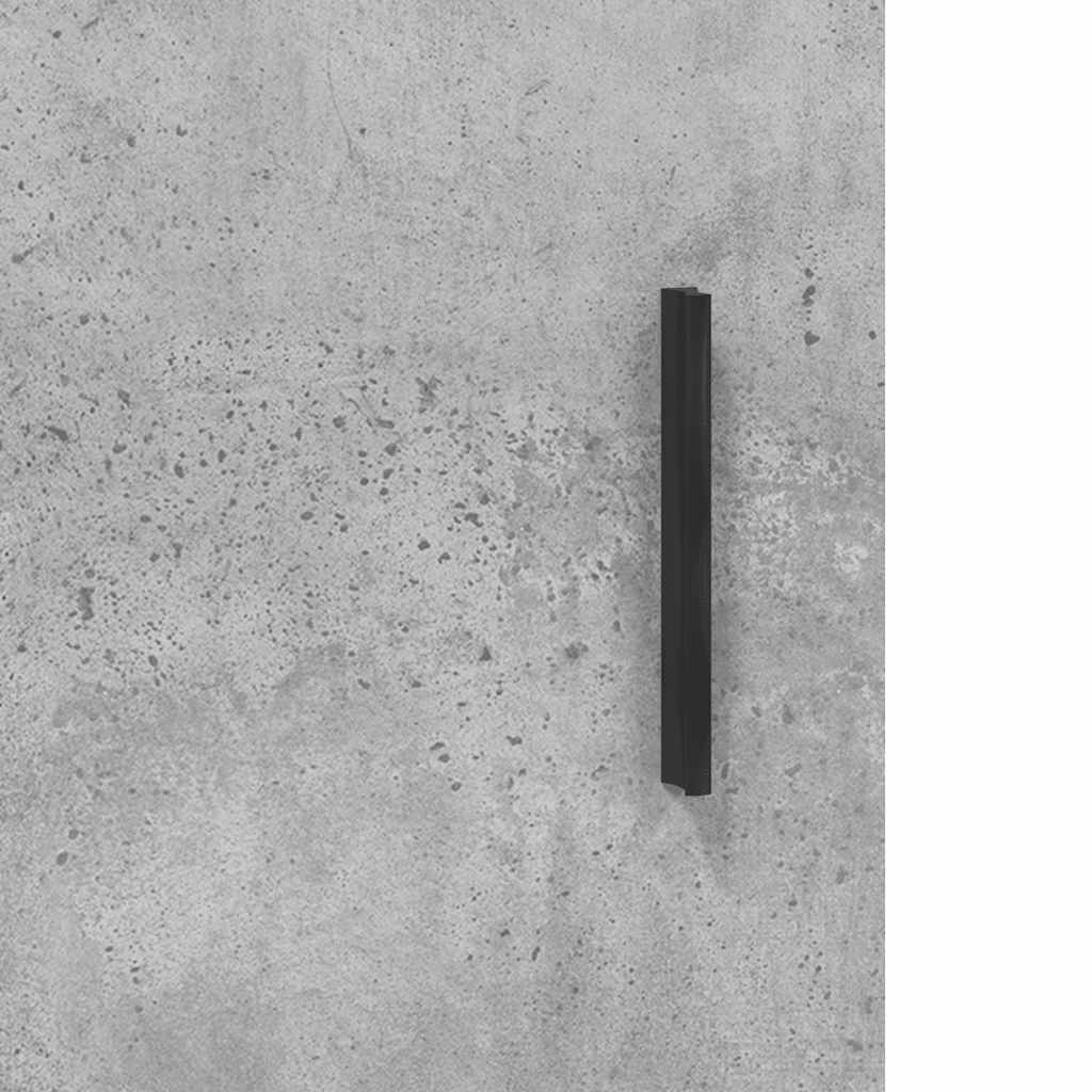 skab 34,5x34x180 cm konstrueret træ betongrå
