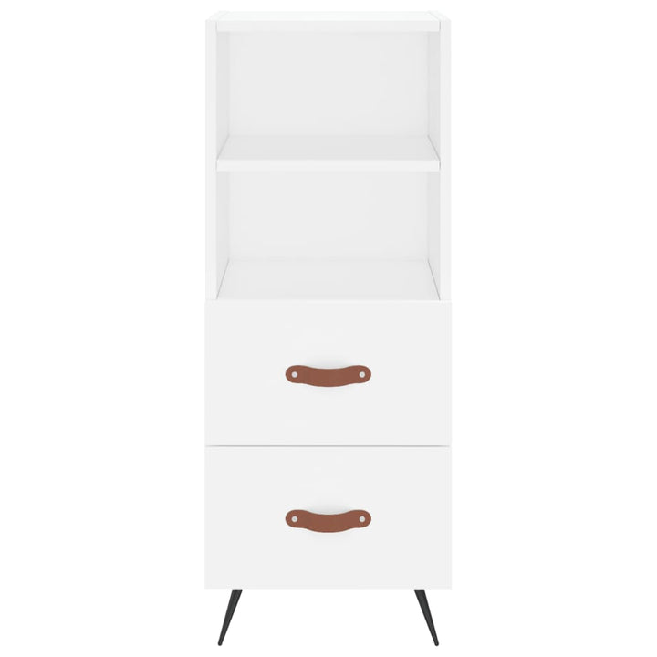 skab 34,5x34x180 cm konstrueret træ hvid
