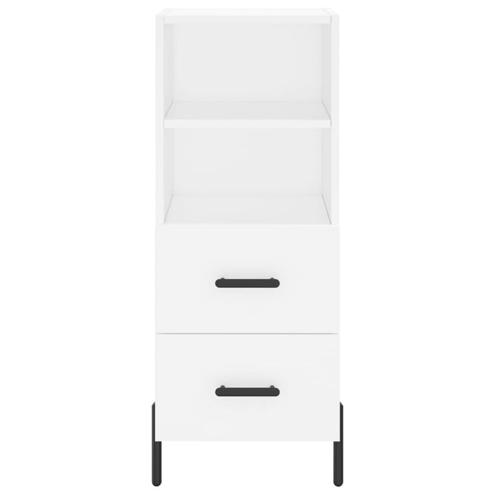 skab 34,5x34x180 cm konstrueret træ hvid