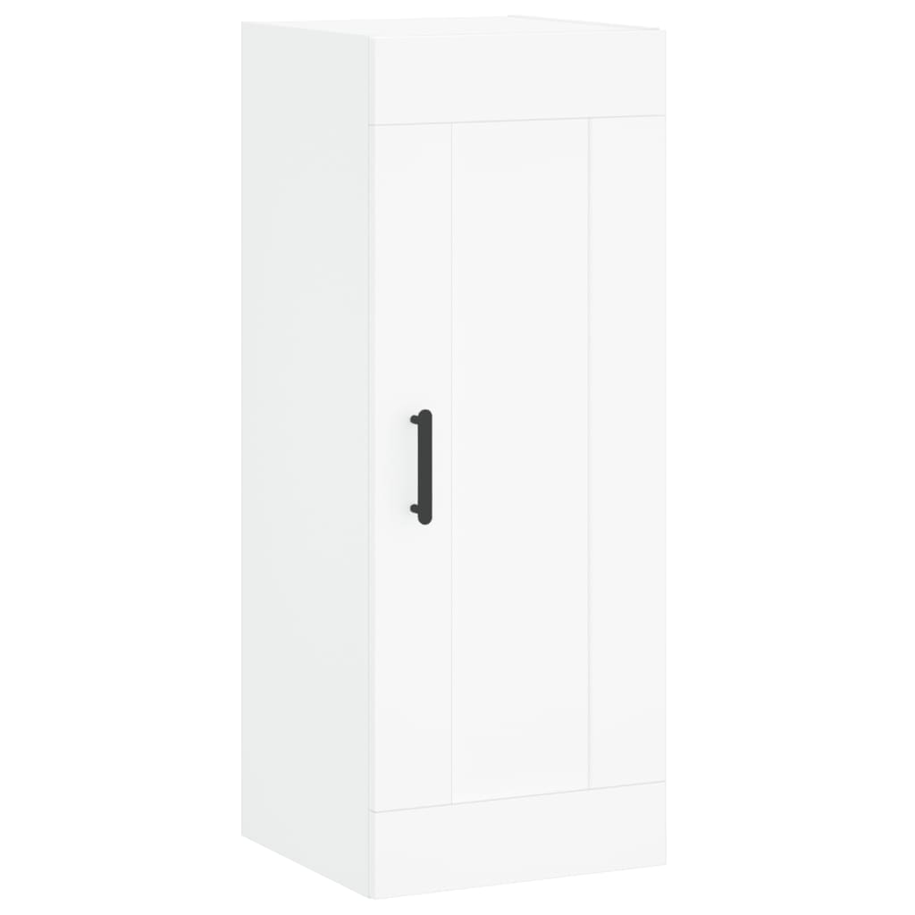 skab 34,5x34x180 cm konstrueret træ hvid