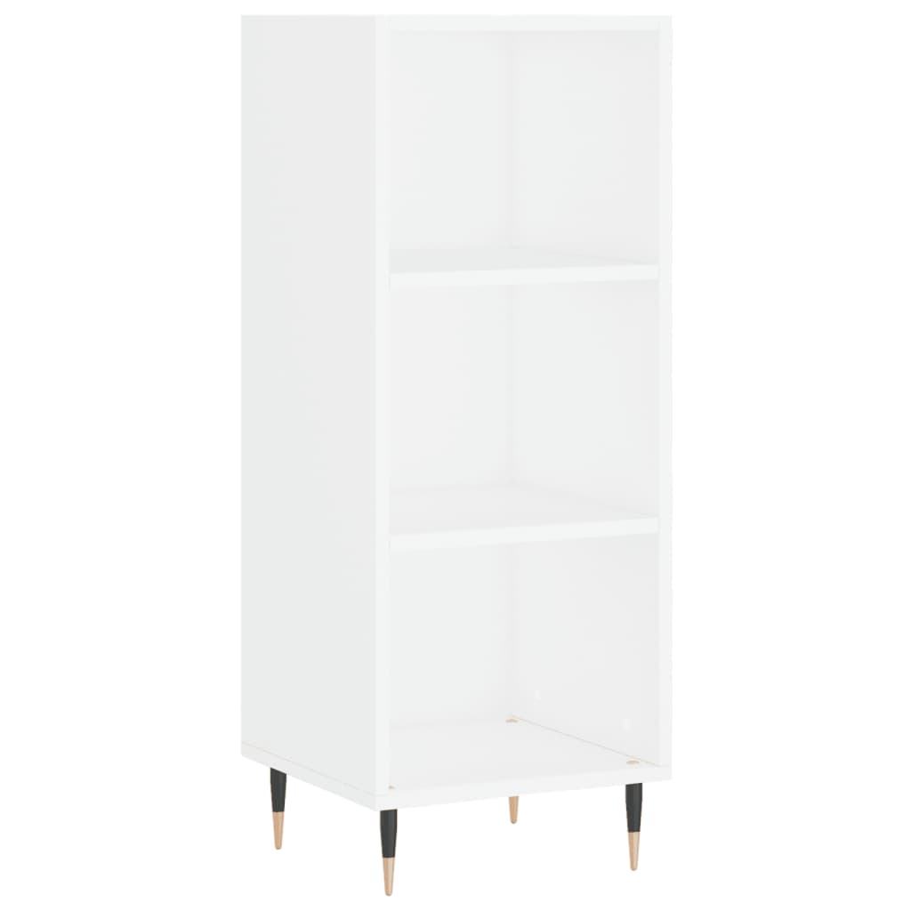 skab 34,5x34x180 cm konstrueret træ hvid