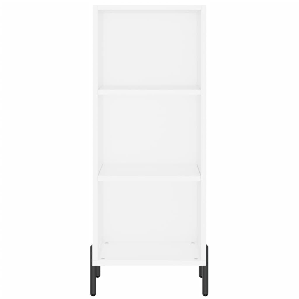 skab 34,5x34x180 cm konstrueret træ hvid