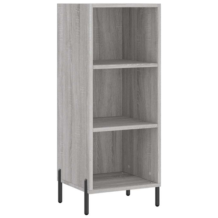 højskab 34,5x34x180 cm konstrueret træ grå sonoma-eg