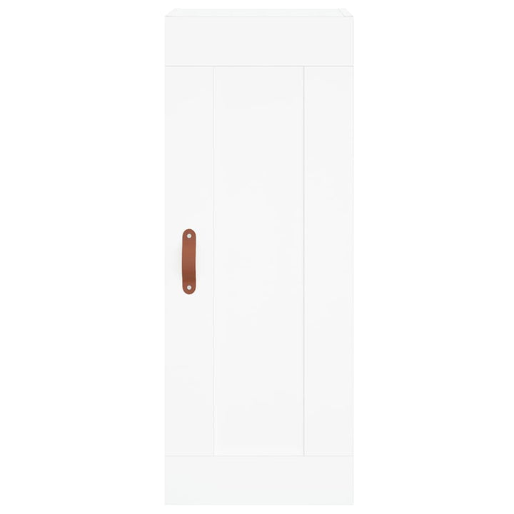 skab 34,5x34x180 cm konstrueret træ hvid
