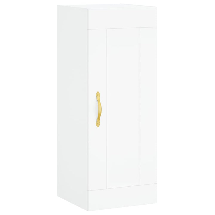 skab 34,5x34x180 cm konstrueret træ hvid