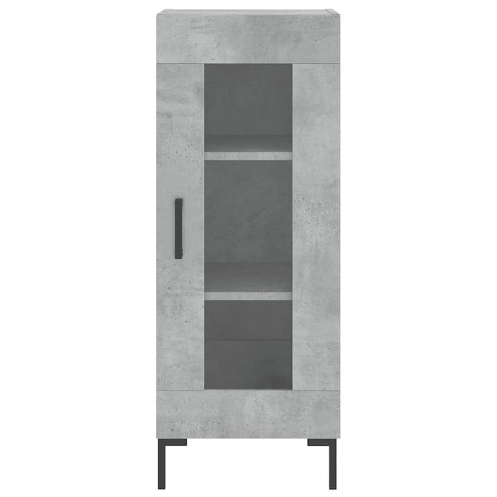 skab 34,5x34x180 cm konstrueret træ betongrå