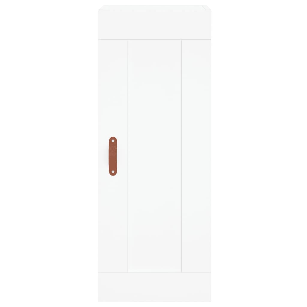 skab 34,5x34x180 cm konstrueret træ hvid
