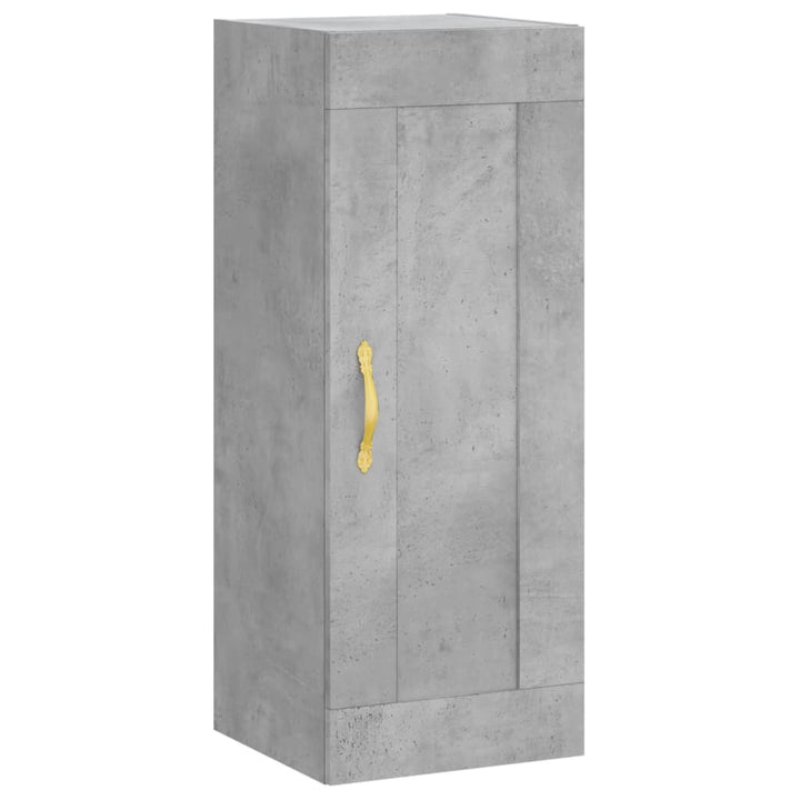 skab 34,5x34x180 cm konstrueret træ betongrå