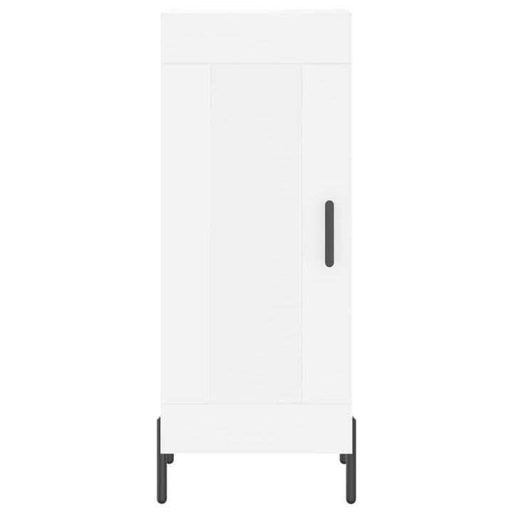 skab 34,5x34x180 cm konstrueret træ hvid