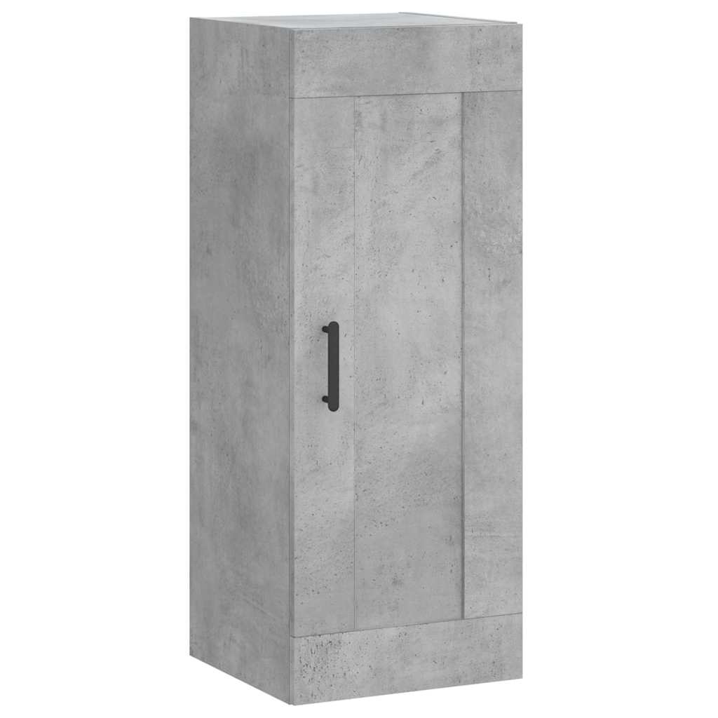 skab 34,5x34x180 cm konstrueret træ betongrå