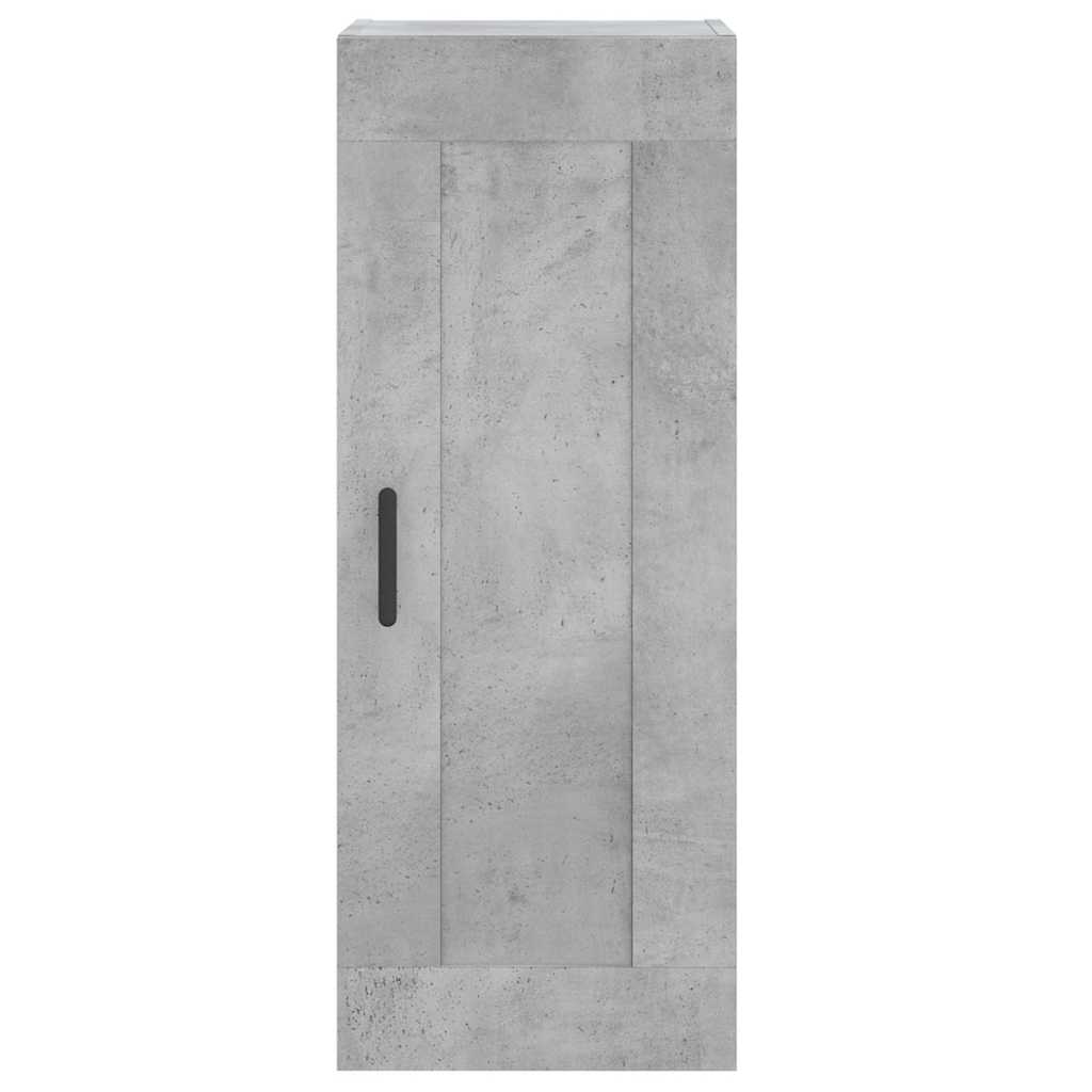 skab 34,5x34x180 cm konstrueret træ betongrå