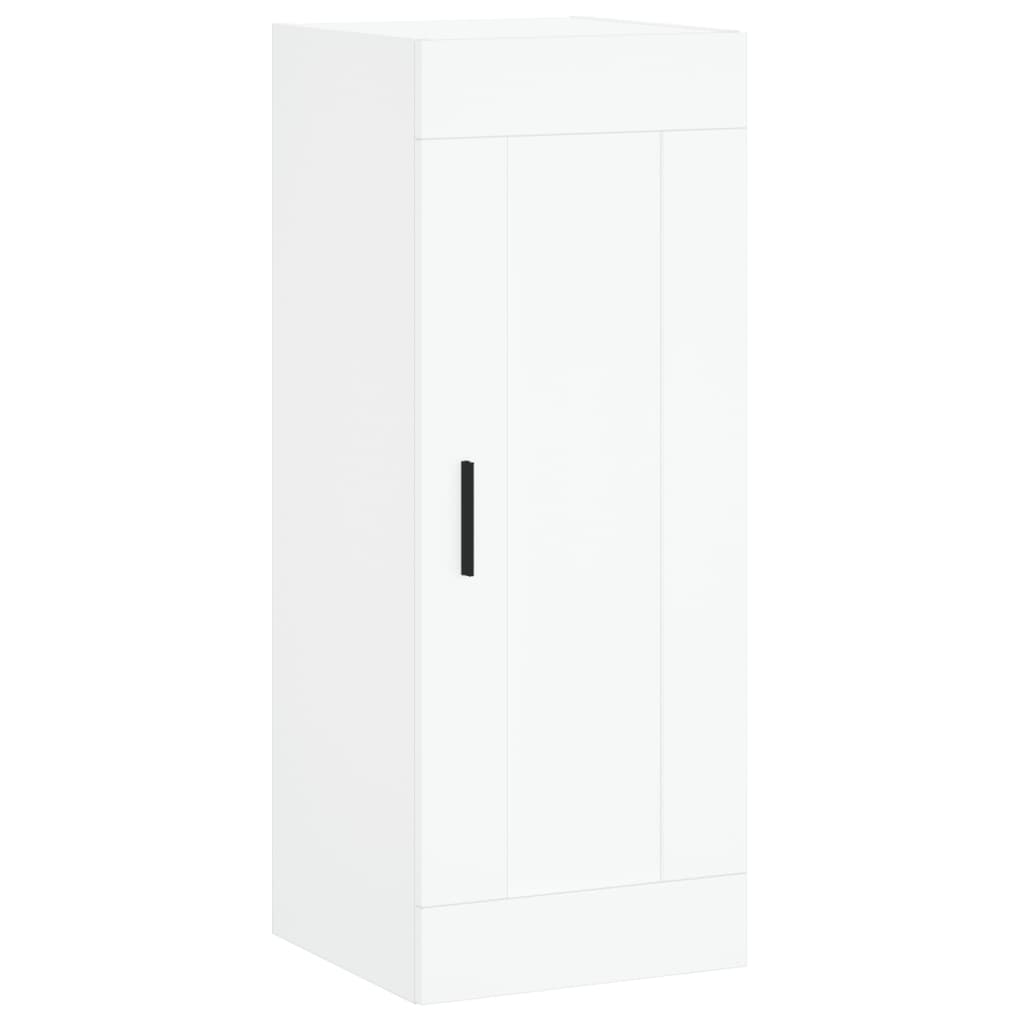 skab 34,5x34x180 cm konstrueret træ hvid