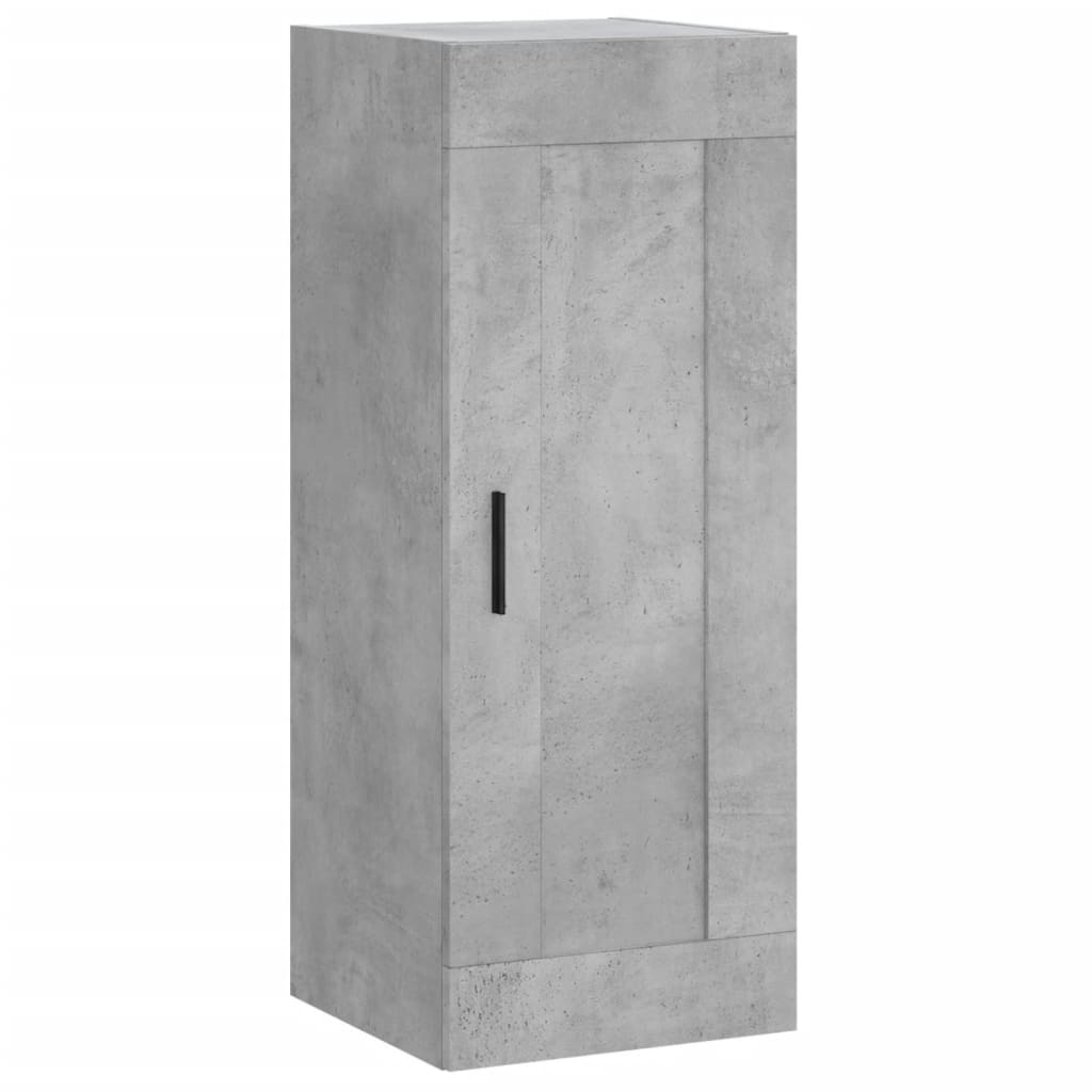 skab 34,5x34x180 cm konstrueret træ betongrå